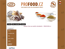 Tablet Screenshot of profood.cz